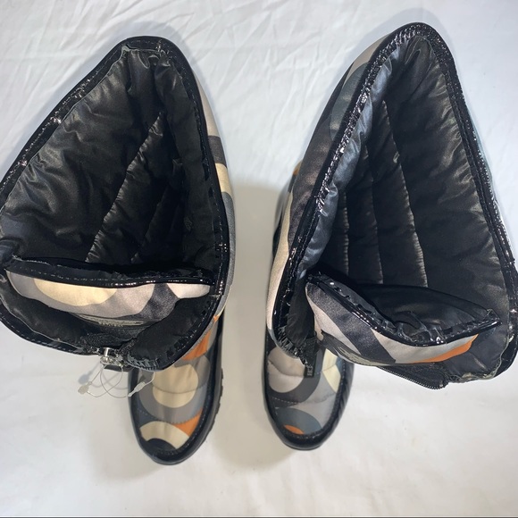 COACH OPTIC ART SIGNATURE LOGO JOLT Puffy BOOTS - Picture 12 of 12